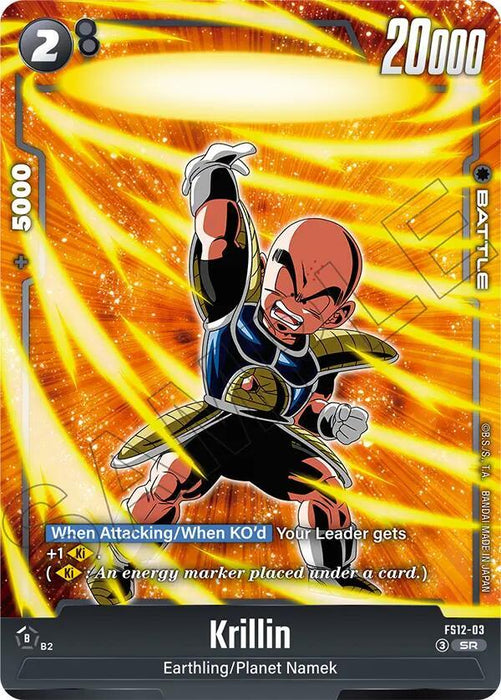 Krillin (FS12-03) [Starter Deck EX: The Beat of Ki] - for just $0.25! 