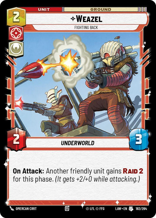 Weazel - Fighting Back (182/264) (182/264) [A Lawless Time] - for just $0.10! 