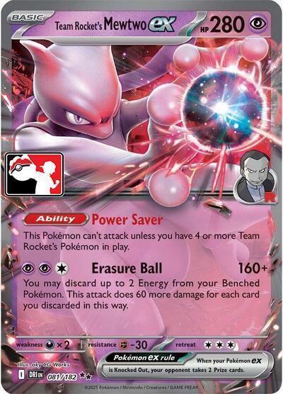 Team Rocket's Mewtwo ex (079/217) [Prize Pack Series Eight] - for just $9.35! 