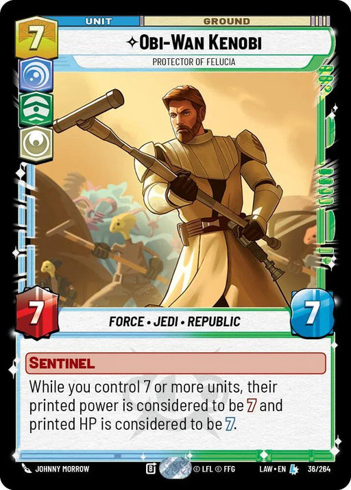 Obi-Wan Kenobi - Protector of Felucia (36/264) (36/264) [A Lawless Time] - for just $1.10! 