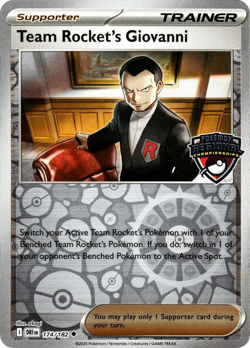 Team Rocket's Giovanni (174/182) [League & Championship Cards] - for just $16! 