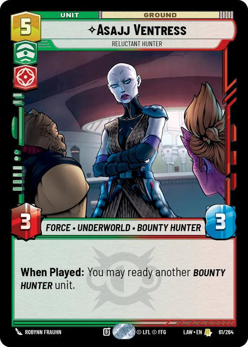 Asajj Ventress - Reluctant Hunter (61/264) (61/264) [A Lawless Time] - for just $0.15! 