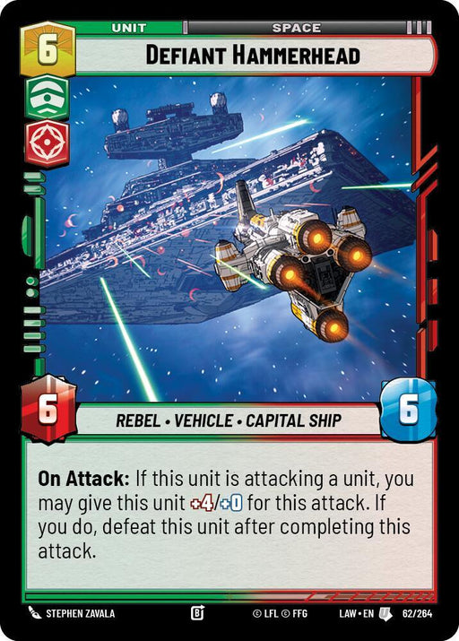 Defiant Hammerhead (62/264) (62/264) [A Lawless Time] - for just $0.10! 