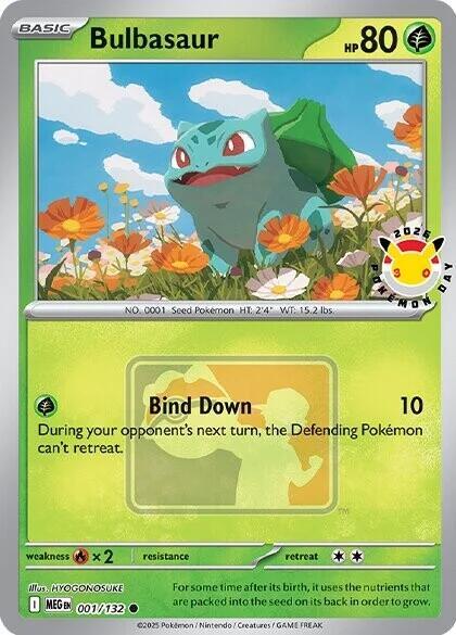 Bulbasaur (001/132) (Pokemon Day 2026) [Miscellaneous Cards] - for just $4.50! 