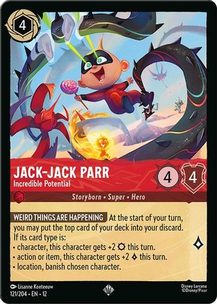 Jack-Jack Parr - Incredible Potential (121/204) - Wilds Unknown Cold Foil - for just $0.17! 