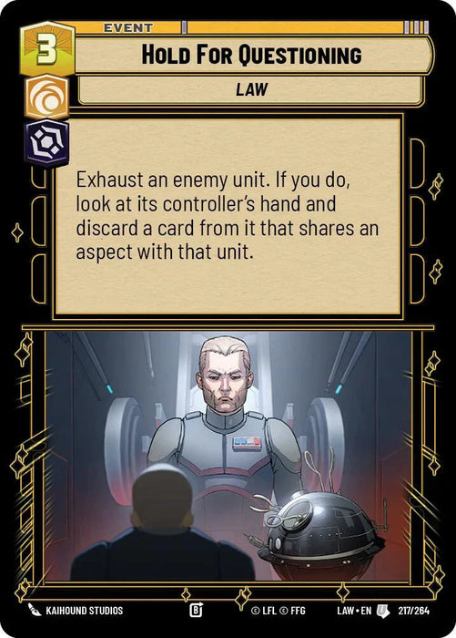 Hold for Questioning (217/264) (217/264) [A Lawless Time] - for just $0.15! 