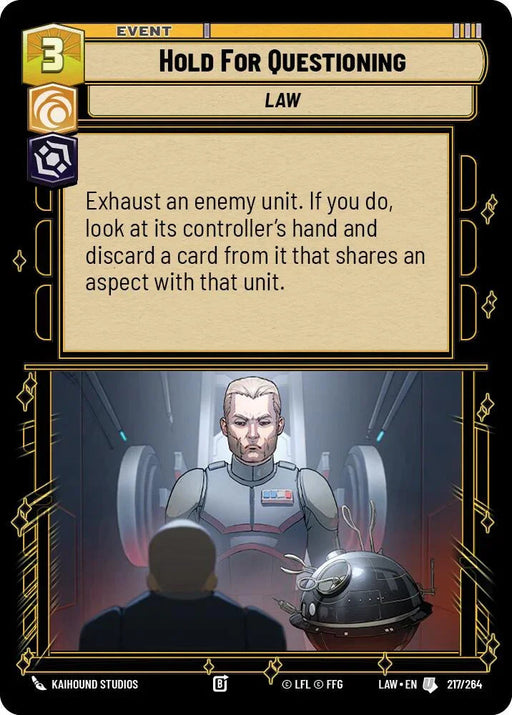 Hold for Questioning (217/264) (217/264) [A Lawless Time] - for just $0.15! 