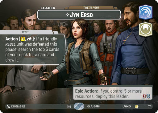 Jyn Erso - Time to Fight (5/264) (Showcase) (5/264) [A Lawless Time] - for just $87.50! 