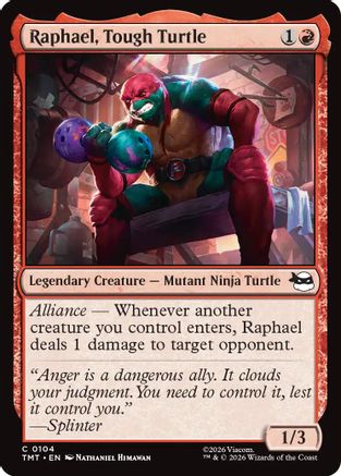Raphael, Tough Turtle (TMT-104) - Teenage Mutant Ninja Turtles - for just $0.07! 