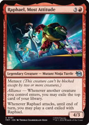 Raphael, Most Attitude (TMT-101) - Teenage Mutant Ninja Turtles Foil - for just $0.07! 