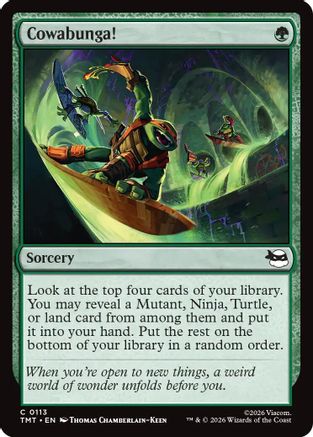 Cowabunga! (TMT-113) - Teenage Mutant Ninja Turtles - for just $0.03! 