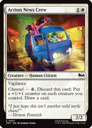 Action News Crew (TMT-001) - Teenage Mutant Ninja Turtles Foil - for just $0.03! 