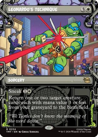 Leonardo's Technique (Showcase) (TMT-224) - Teenage Mutant Ninja Turtles - for just $0.28! 