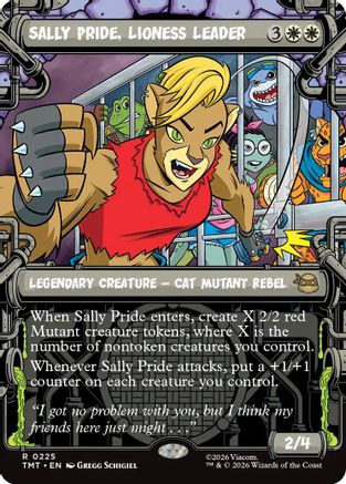 Sally Pride, Lioness Leader (Showcase) (TMT-225) - Teenage Mutant Ninja Turtles Foil - for just $0.21! 