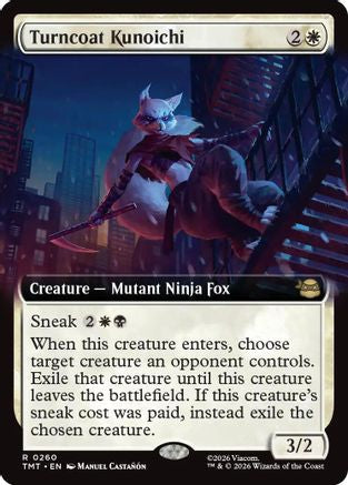 Turncoat Kunoichi (Extended Art) (TMT-260) - Teenage Mutant Ninja Turtles Foil - for just $0.32! 