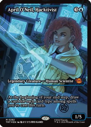 April O'Neil, Hacktivist (0282) (Showcase) (TMT-282) - Teenage Mutant Ninja Turtles Foil - for just $1.65! 