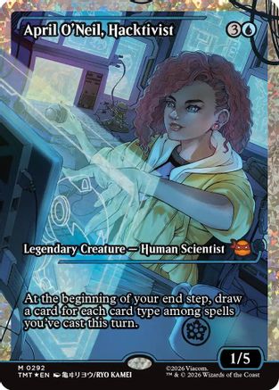 April O'Neil, Hacktivist (0292) (Showcase) (Fracture Foil) (TMT-292) - Teenage Mutant Ninja Turtles Foil - for just $17.81! 