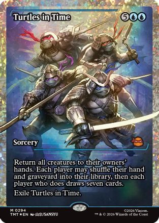 Turtles in Time (Showcase) (Fracture Foil) (TMT-294) - Teenage Mutant Ninja Turtles Foil - for just $25.93! 