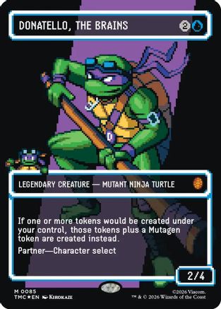 Donatello, the Brains (0085) (Borderless) (Surge Foil) (TMC-085) - Commander: Teenage Mutant Ninja Turtles Foil - for just $54.65! 