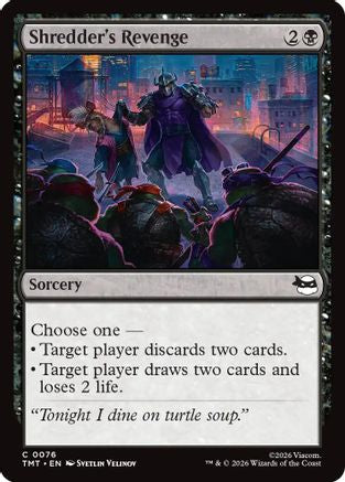 Shredder's Revenge (PZA-076) - Teenage Mutant Ninja Turtles Eternal-Legal Foil - for just $0.07! 