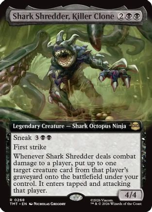 Shark Shredder, Killer Clone (Extended Art) (TMT-268) - Teenage Mutant Ninja Turtles Foil - for just $0.33! 