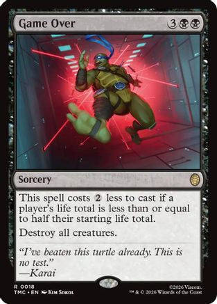 Game Over (TMC-018) - Commander: Teenage Mutant Ninja Turtles Foil - for just $0.11! 