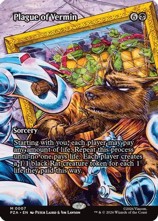 Plague of Vermin (Borderless) (PZA-007) - Teenage Mutant Ninja Turtles Eternal-Legal - for just $0.54! 