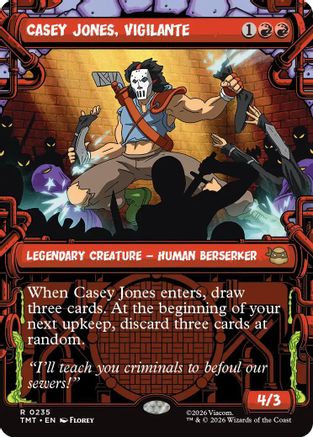 Casey Jones, Vigilante (0235) (Showcase) (TMT-235) - Teenage Mutant Ninja Turtles Foil - for just $0.83! 