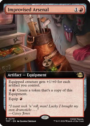 Improvised Arsenal (Extended Art) (TMT-270) - Teenage Mutant Ninja Turtles Foil - for just $0.44! 