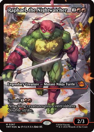 Raphael, the Nightwatcher (Showcase) (TMT-287) - Teenage Mutant Ninja Turtles Foil - for just $6.03! 