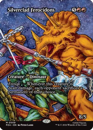 Silverclad Ferocidons (Borderless) (PZA-009) - Teenage Mutant Ninja Turtles Eternal-Legal - for just $0.26! 