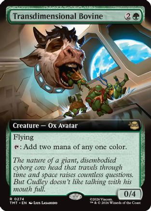 Transdimensional Bovine (Extended Art) (TMT-274) - Teenage Mutant Ninja Turtles Foil - for just $0.36! 