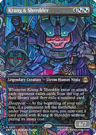 Krang & Shredder (Borderless) (TMT-201) - Teenage Mutant Ninja Turtles - for just $0.78! 