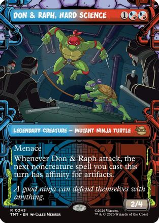 Don & Raph, Hard Science (Showcase) (TMT-243) - Teenage Mutant Ninja Turtles Foil - for just $0.69! 