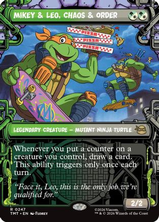 Mikey & Leo, Chaos & Order (Showcase) (TMT-247) - Teenage Mutant Ninja Turtles - for just $2.02! 