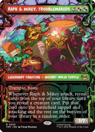 Raph & Mikey, Troublemakers (Showcase) (TMT-250) - Teenage Mutant Ninja Turtles Foil - for just $2.48! 