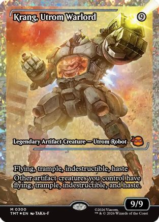 Krang, Utrom Warlord (Showcase) (Fracture Foil) (TMT-300) - Teenage Mutant Ninja Turtles Foil - for just $59.69! 