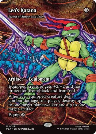Leo's Katana - Sword of Sinew and Steel (Borderless) (PZA-018) - Teenage Mutant Ninja Turtles Eternal-Legal - for just $0.91! 