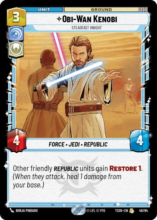Obi-Wan Kenobi - Steadfast Knight (40/84) (40/84) [Twin Suns] - for just $2.90! 