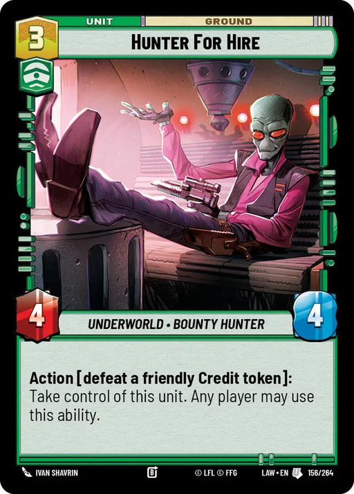 Hunter for Hire (156/264) (156/264) [A Lawless Time] - for just $0.10! 