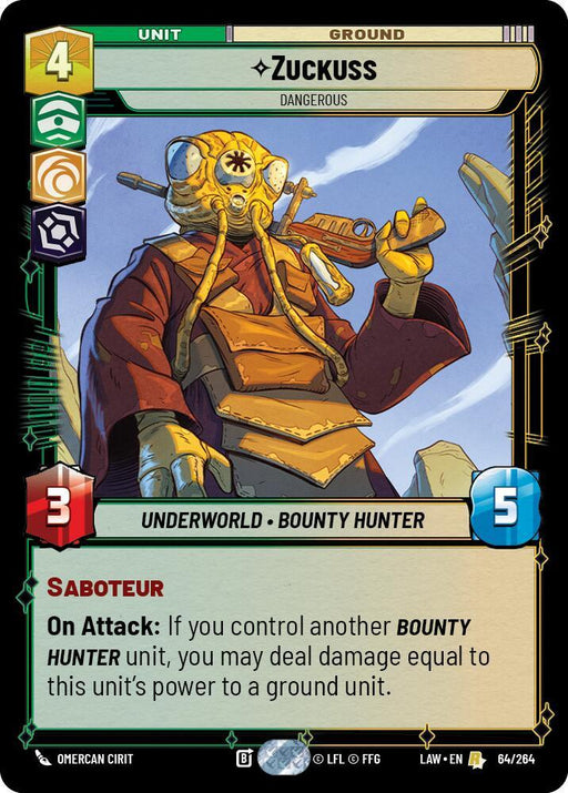 Zuckuss - Dangerous (64/264) (64/264) [A Lawless Time] - for just $0.35! 