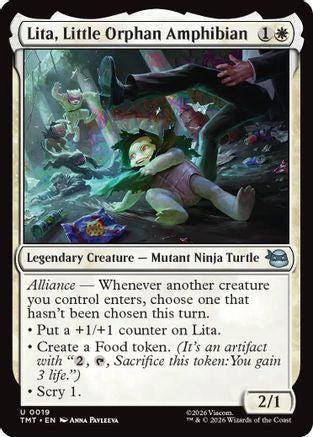 Lita, Little Orphan Amphibian (TMT-019) - Teenage Mutant Ninja Turtles - for just $0.07! 