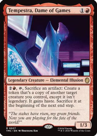 Tempestra, Dame of Games (TMC-027) - Commander: Teenage Mutant Ninja Turtles Foil - for just $0.10! 