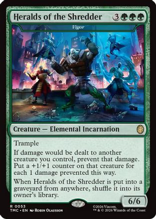 Heralds of the Shredder - Vigor (TMC-053) - Commander: Teenage Mutant Ninja Turtles Foil - for just $0.63! 