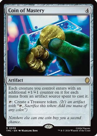 Coin of Mastery (TMC-038) - Commander: Teenage Mutant Ninja Turtles Foil - for just $0.59! 