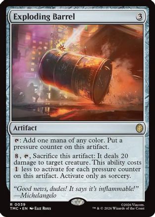 Exploding Barrel (TMC-039) - Commander: Teenage Mutant Ninja Turtles - for just $0.11! 