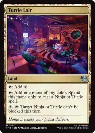 Turtle Lair (TMT-190) - Teenage Mutant Ninja Turtles Foil - for just $0.10! 