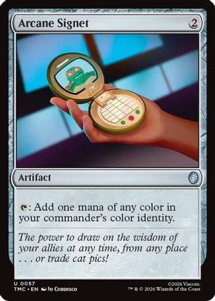 Arcane Signet (TMC-057) - Commander: Teenage Mutant Ninja Turtles Foil - for just $0.14! 