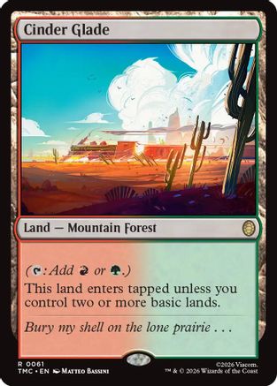 Cinder Glade (TMC-061) - Commander: Teenage Mutant Ninja Turtles Foil - for just $0.11! 