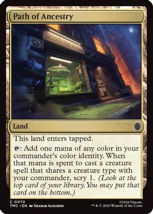 Path of Ancestry (TMC-070) - Commander: Teenage Mutant Ninja Turtles - for just $0.10! 